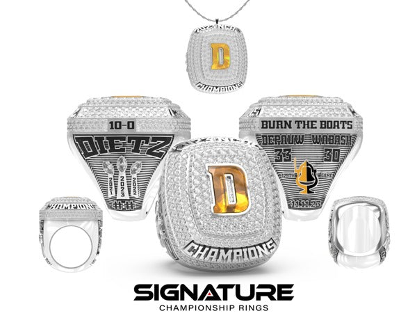 DePauw University Football 2023 Championship Ring