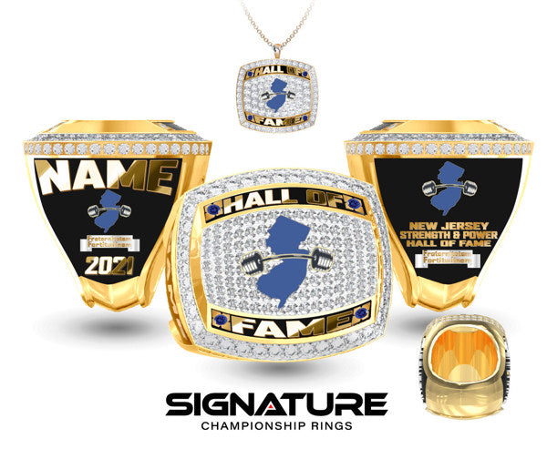 New Jersey Powerlifting Hall of Fame Championship Ring