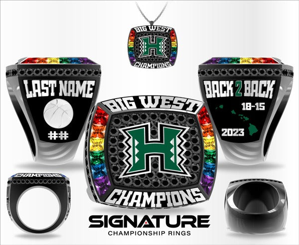 University of Hawaii Basketball -Women's 2023 Championship Ring