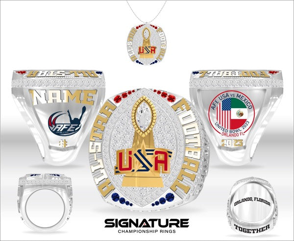Sandy Glossenger Football 2023 Championship Ring u15 Youth