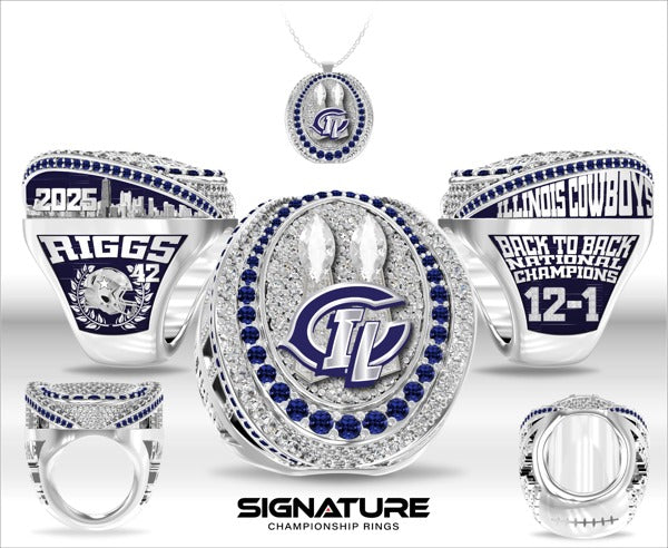 Illinois Cowboys Football 2025 Championship Ring