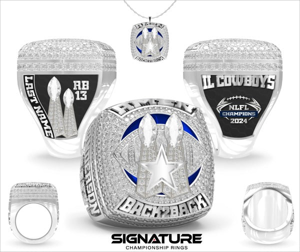 Illinois Cowboys Football 2024 Championship Ring