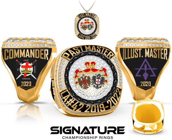 Los Angeles Lodge No. 42 Past Master Championship Ring