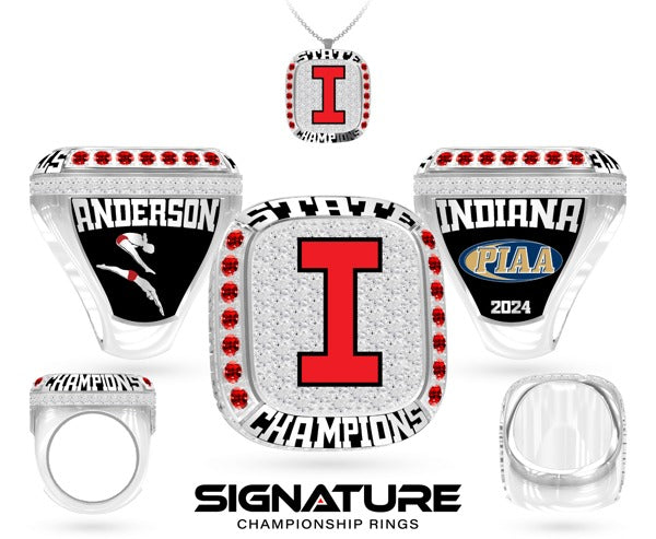 Indiana Area Senior High School Swimming &amp; Diving 2024 Championship Ring
