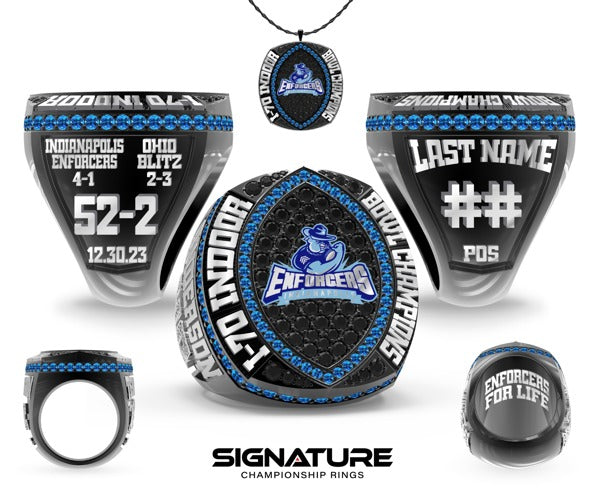 Indianapolis Enforcers Football 2023 Championship Ring