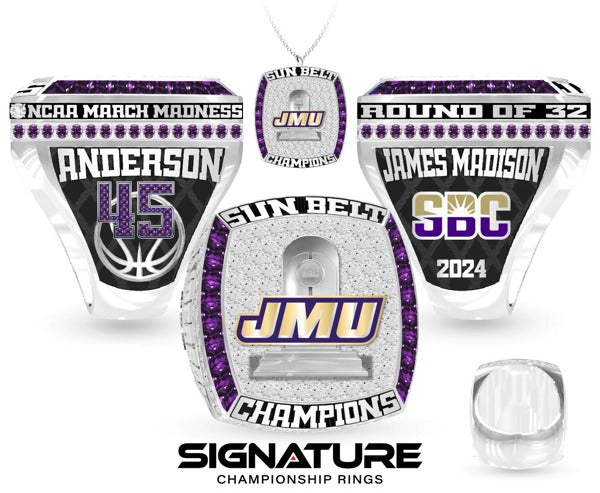 James Madison University Basketball -Men's 2024 Championship Ring