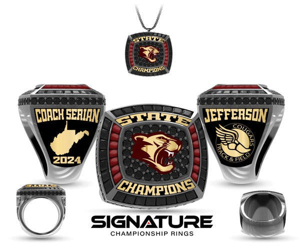 Jefferson High School Track &amp; Field -Women's 2024 Championship Ring