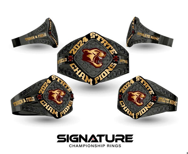 Jefferson High School Track &amp; Field -Women's 2024 Fashion Ring