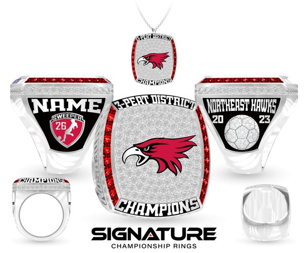 Northeast Community College Women's Soccer 3-Peat 2023 District Championship Ring