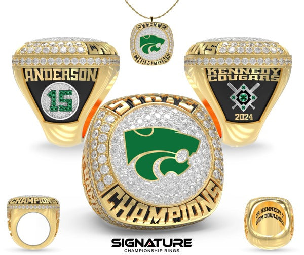 John F Kennedy High School Baseball 2024 Championship Ring Coaches