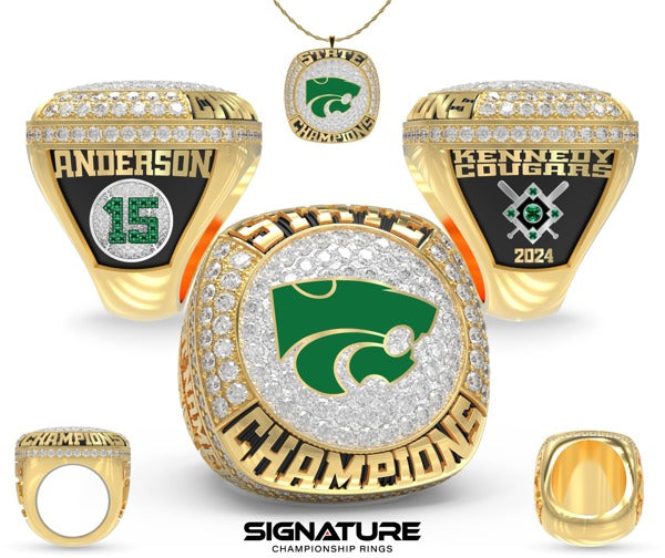 John F Kennedy High School Baseball 2024 Championship Ring