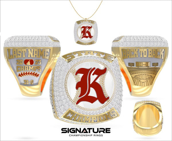 John F Kennedy High School Baseball 2023 Championship Ring