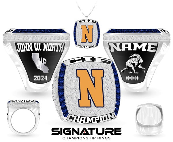 John W North Wrestling 2024 Championship Ring