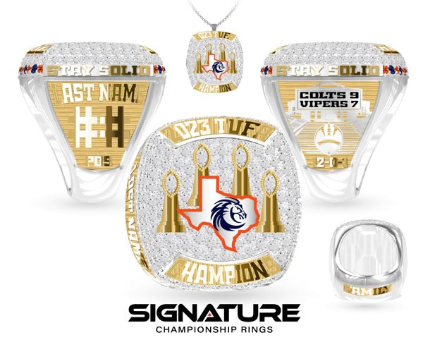 Texas Colts Football 2023 Championship Ring