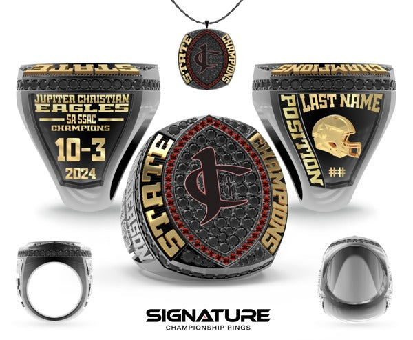 Jupiter Christian School Football 2024 Championship Ring