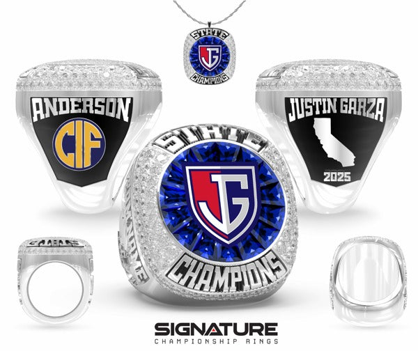 Justin Garza High School Cheer 2025 Championship Ring