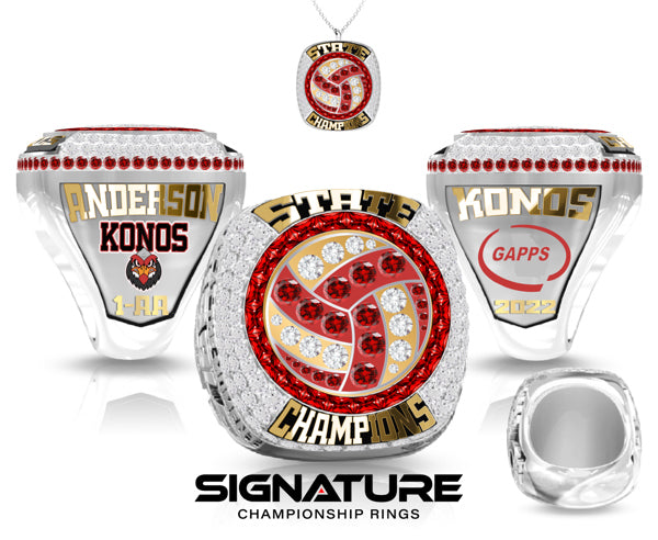 KONOS Academy Volleyball Championship Ring