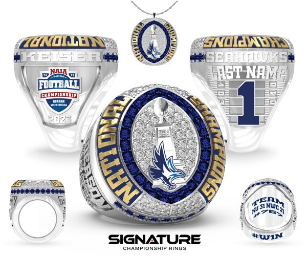 Keiser University Football 2023 Championship Ring - Coach Ring