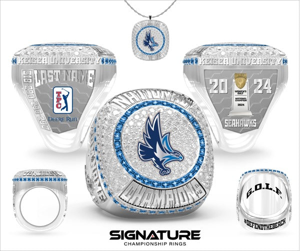 Keiser University Golf -Women's 2024 Championship Ring