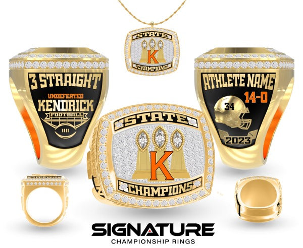 Kendrick High School Football 2023 Championship Ring