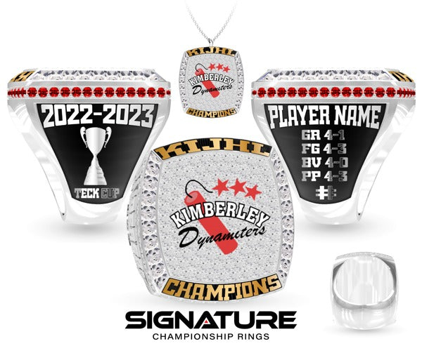Kimberley Jr. Dynamiters Hockey Club Hockey -Men's 2023 Championship Ring