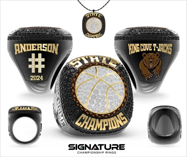 King Cove High School Basketball -Men's 2024 Championship Ring