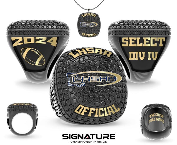 LHSAA Officials Football 2024 Championship Ring
