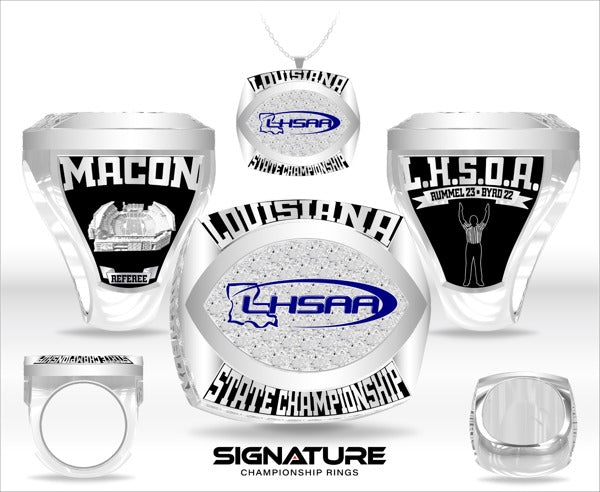 Louisiana High School Officials Association Football 2013 Championship Ring