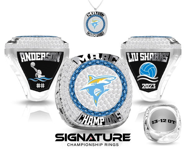 Long Island University Water Polo -Women's 2023 Championship Ring