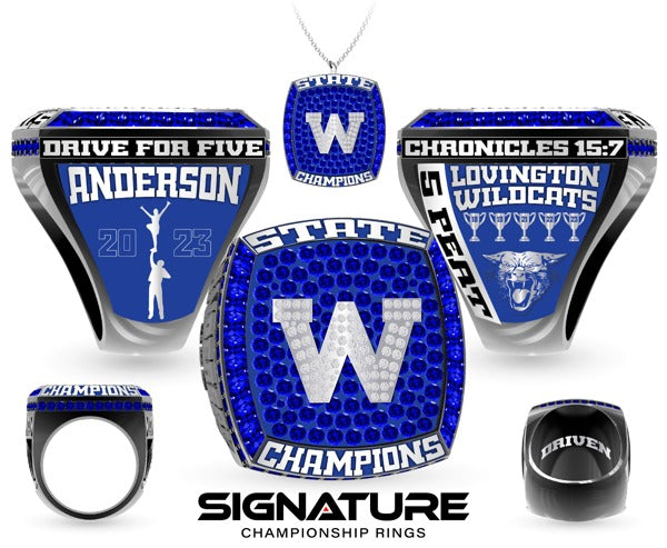 Lovington High School Cheer 2023 Championship Ring