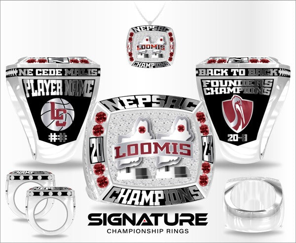 The Loomis Chaffee School Basketball -Women's 2023 Championship Ring
