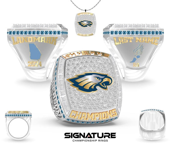Landmark Christian School Track &amp; Field -Women's 2024 Championship Ring