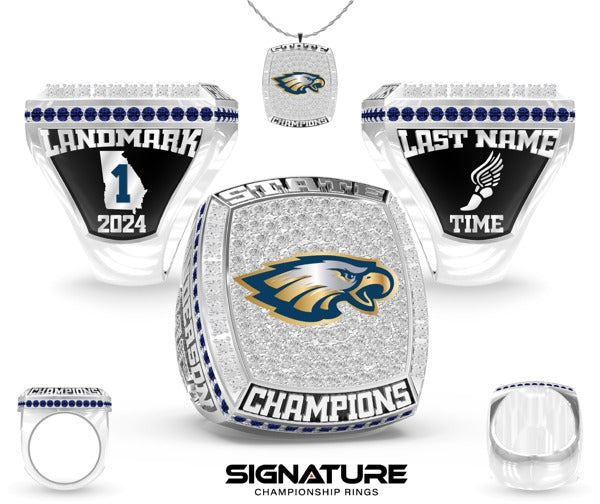 Landmark Christian School Track &amp; Field -Men's 2024 Championship Ring