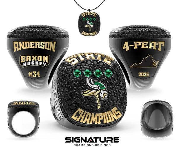 Langley Saxon Ice Hockey Hockey -Men's 2025 Championship Ring
