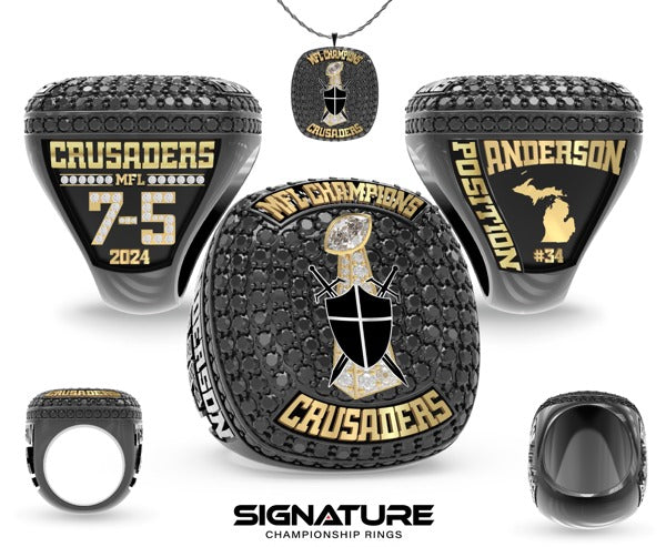 Lansing Crusaders Football 2024 Championship Ring