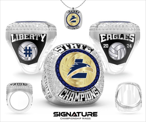 Liberty Academy Volleyball -Women's 2024 Championship Ring