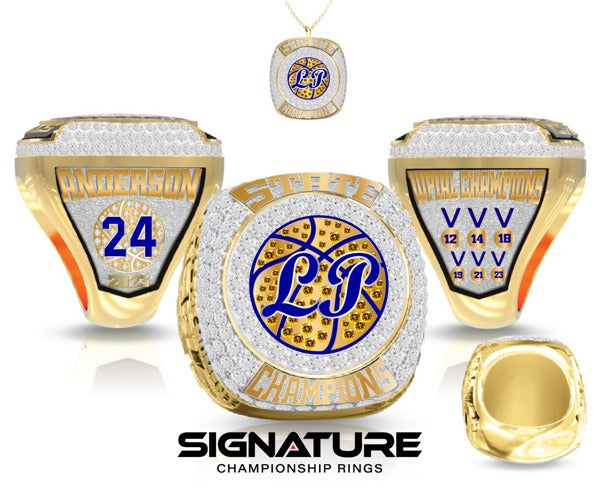 Lincoln Park Performing Arts Charter School Basketball -Men's 2023 Championship Ring