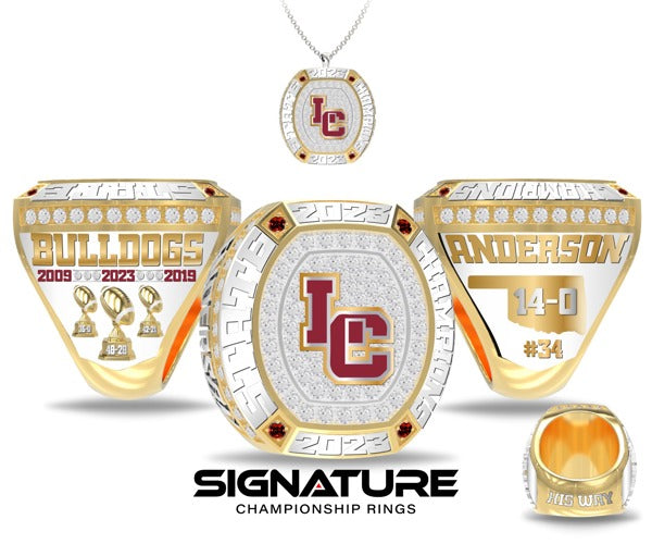 Lincoln Christian High School Football 2023 Championship Ring