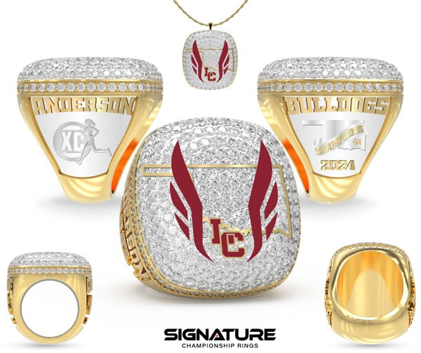 Lincoln Christian High School Track &amp; Field -Women's 2024 Championship Ring