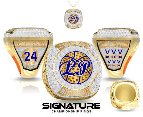 Lincoln Park Performing Arts Charter School Basketball -Men's 2023 Championship Ring