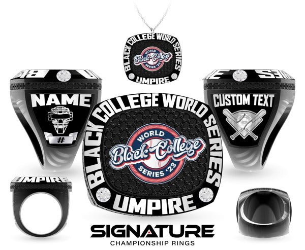 Black College World Series Umpires 2023 Championship Ring