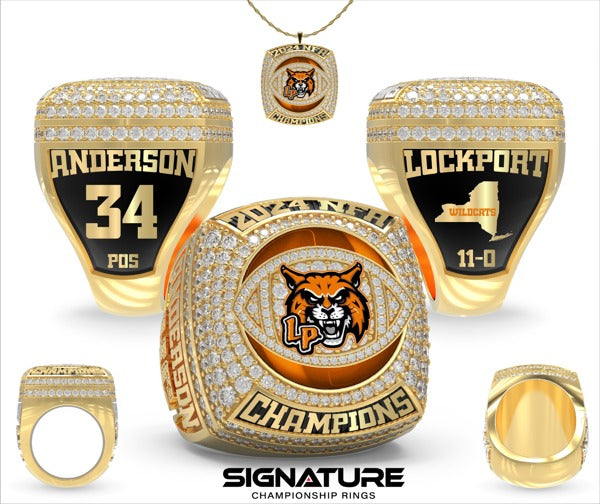 Lockport Wildcats Football 2024 Championship Ring