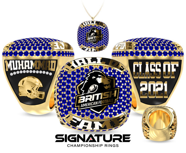 British American Football Hall of Fame Ring