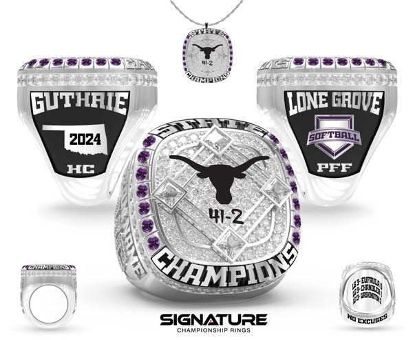 Lone Grove High School Softball - Women's 2024 Championship Ring