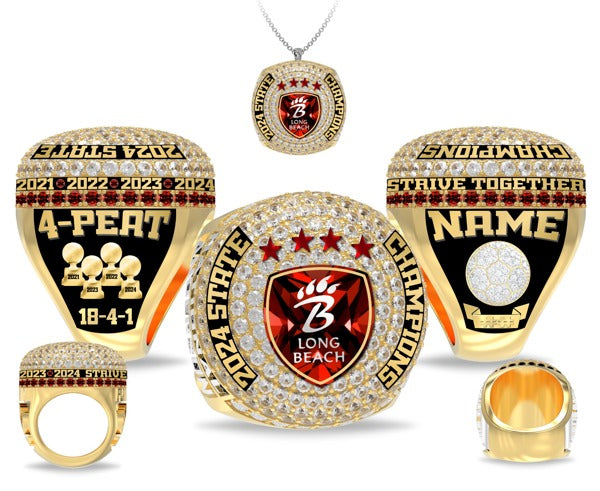 Long Beach High School OSR Soccer -Men's 2024 Championship Ring