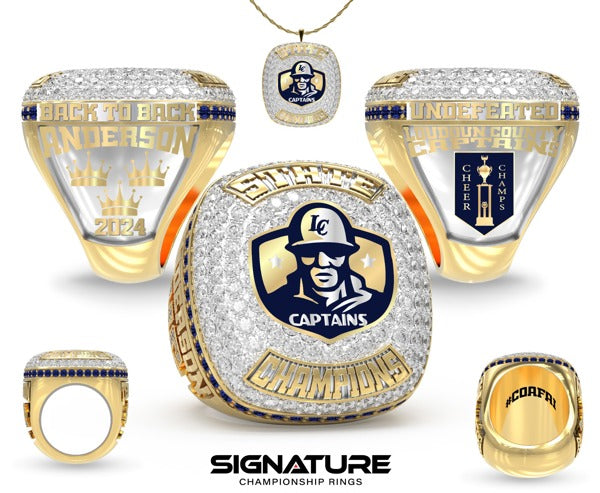 Loudoun County High School Cheer 2024 Championship Ring