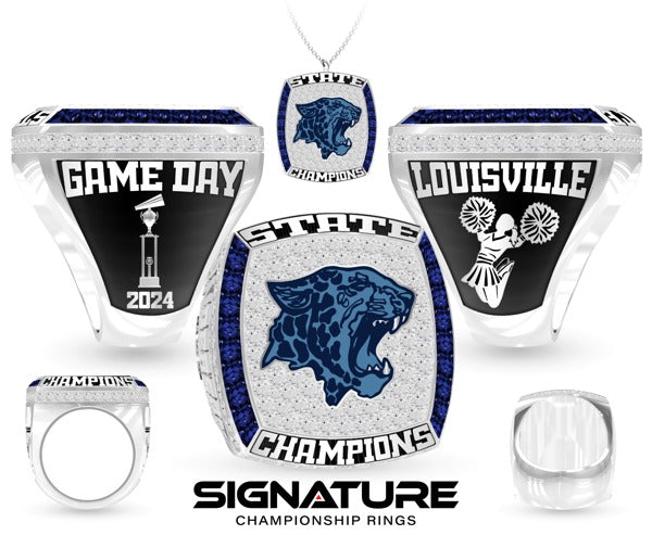 Louisville High School Cheer 2024 Championship Ring