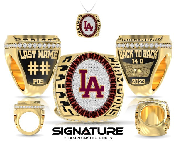 Loyola Academy Football 2023 Championship Ring