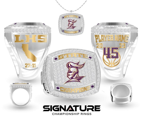 Lynwood High School Basketball -Men's 2023 Championship Ring