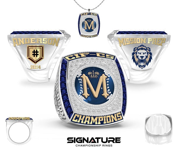 Mission College Preparatory Catholic High School Softball - Women's 2024 Championship Ring